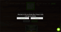 Desktop Screenshot of 420goodybox.com