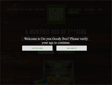 Tablet Screenshot of 420goodybox.com